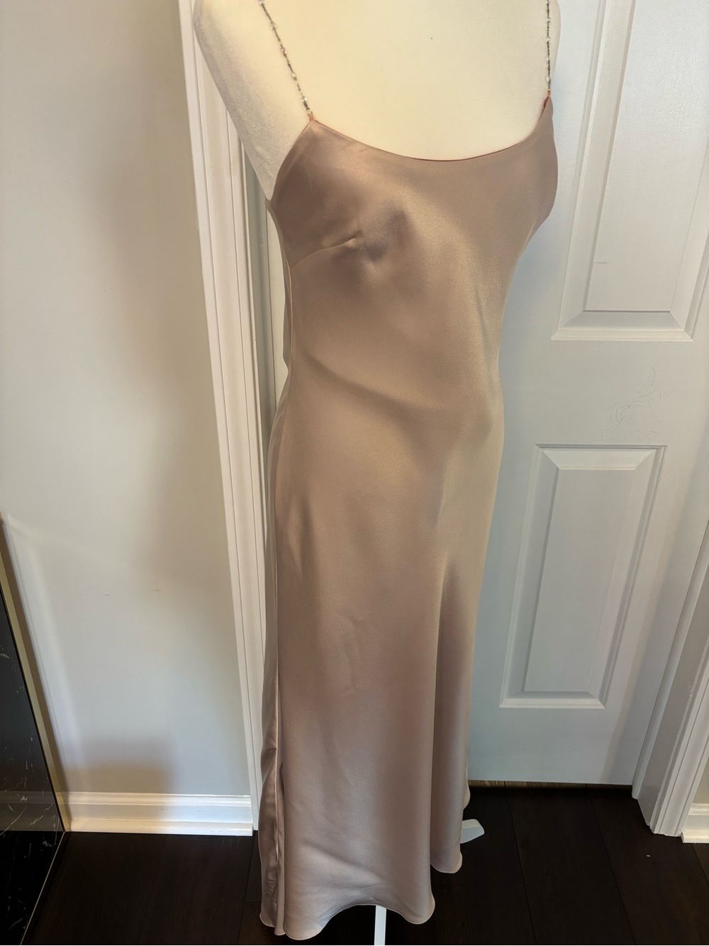 Vintage Satin Slip Dress reversible in blush pink and dusty rose